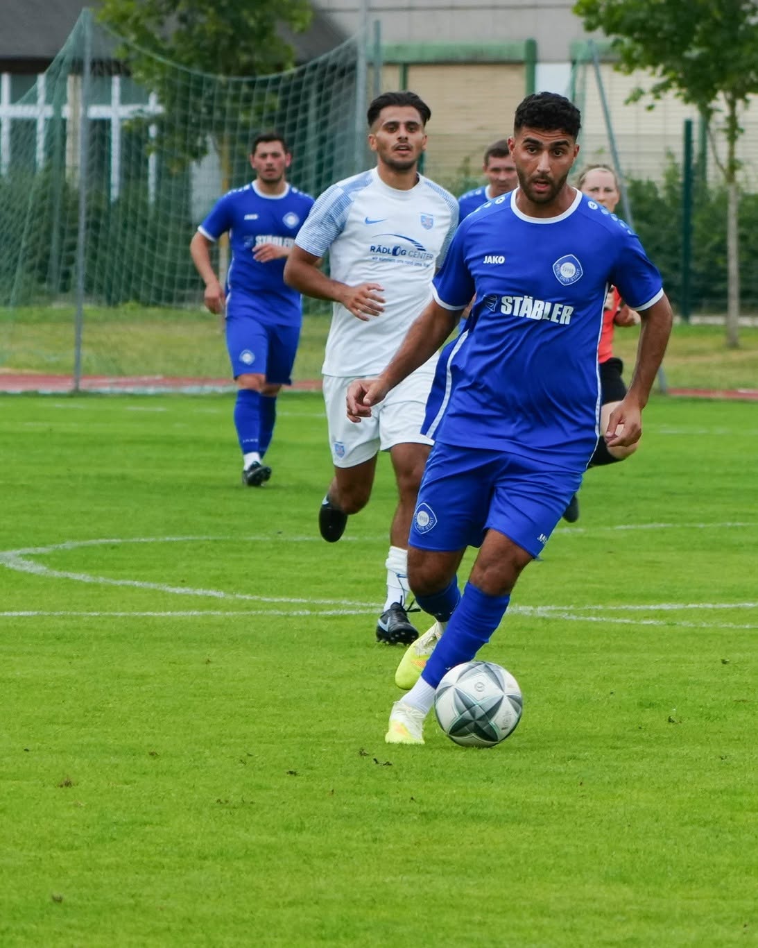 Testspiel gegen TV Aldingen: Spieler der Spvgg am Ball